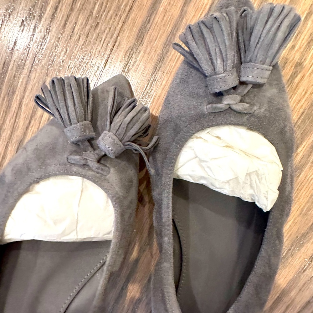 Jcrew fringe flats